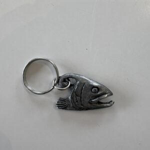 Trout Head Keyring