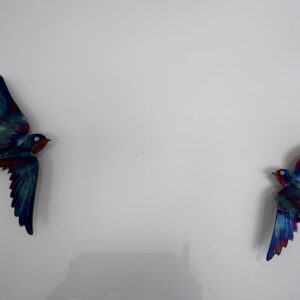 Stainless Steel Pair of Swallows